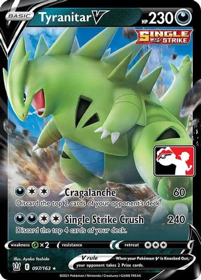 Tyranitar V Prize Pack Series Cards Pokemon card
