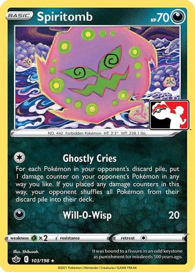 Spiritomb Prize Pack Series Cards Pokemon card