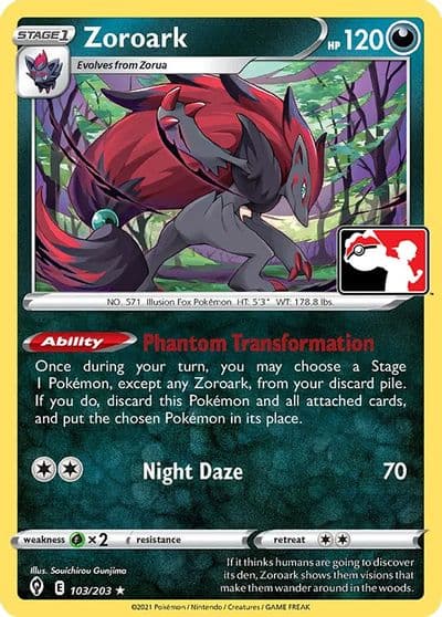 Zoroark Prize Pack Series Cards Pokemon card