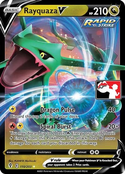 Rayquaza V Prize Pack Series Cards Pokemon card