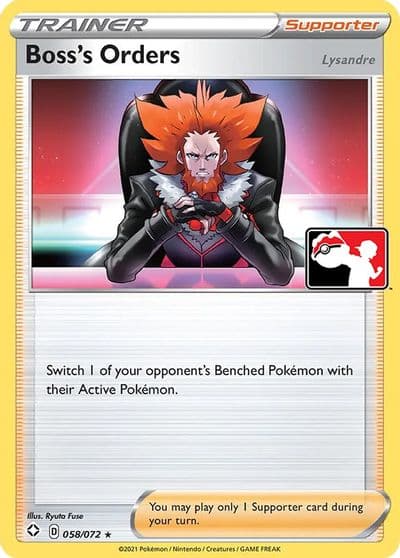 Boss's Orders Prize Pack Series Cards Pokemon card