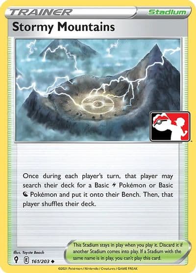 Stormy Mountains Prize Pack Series Cards Pokemon card