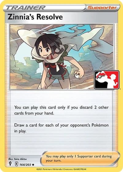 Zinnia's Resolve Prize Pack Series Cards Pokemon card