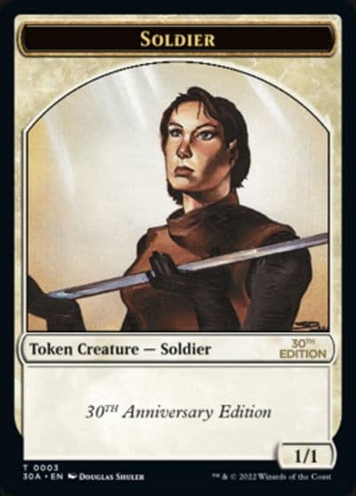 Soldier Token 30th Anniversary Edition Magic card
