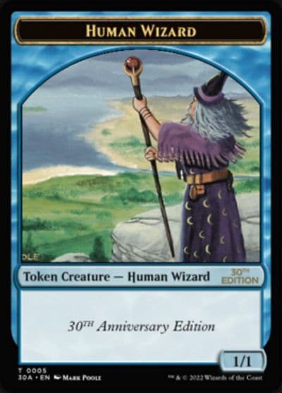 Human Wizard Token 30th Anniversary Edition Magic card
