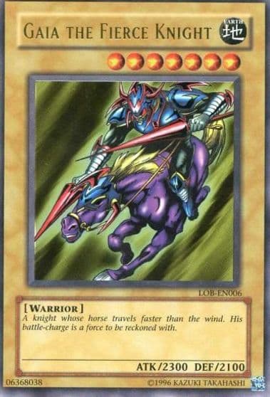 Gaia The Fierce Knight Legend of Blue Eyes White Dragon (Worldwide English) Yu-Gi-Oh! card