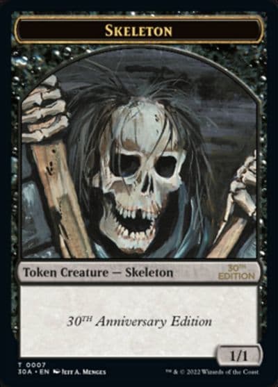 Skeleton Token 30th Anniversary Edition Magic card