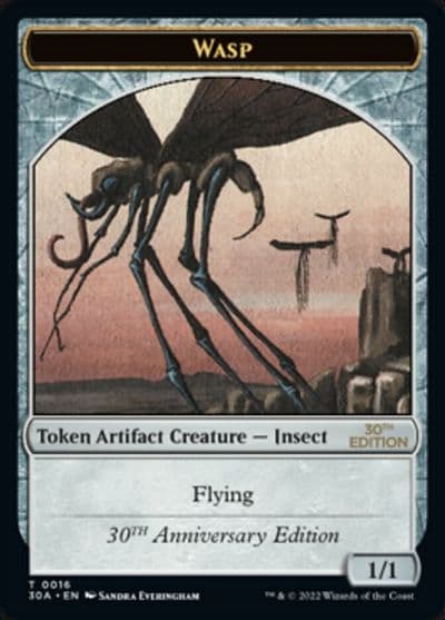 Wasp Token 30th Anniversary Edition Magic card