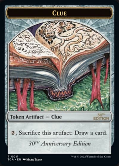 Clue 0011 Token 30th Anniversary Edition Magic card