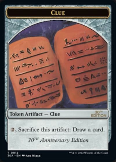 Clue 0012 Token 30th Anniversary Edition Magic card