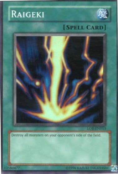Raigeki Legend of Blue Eyes White Dragon (Worldwide English) Yu-Gi-Oh! card