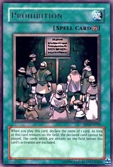 Prohibition Pharaoh's Servant (Worldwide English) Yu-Gi-Oh! card