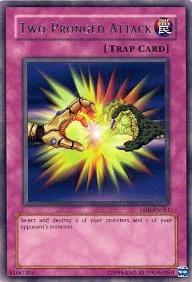 Two Pronged Attack Legend of Blue Eyes White Dragon (Worldwide English) Yu-Gi-Oh! card