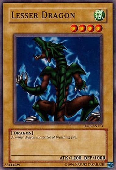 Lesser Dragon Legend of Blue Eyes White Dragon (Worldwide English) Yu-Gi-Oh! card