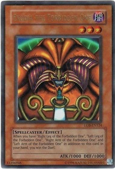Exodia the Forbidden One Legend of Blue Eyes White Dragon (Worldwide English) Yu-Gi-Oh! card
