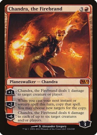 Chandra the Firebrand Magic 2012 (M12) Magic card