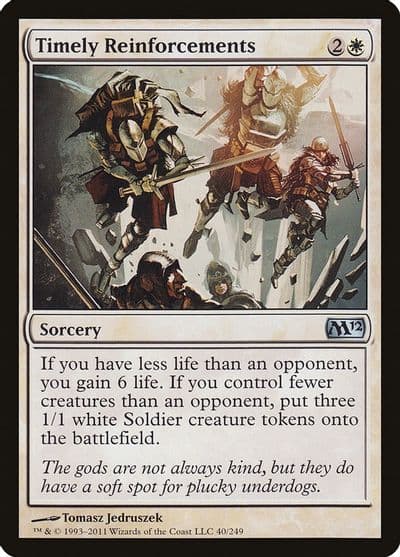 Timely Reinforcements Magic 2012 (M12) Magic card