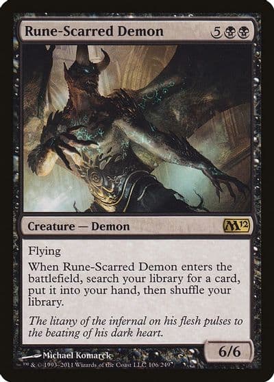 Rune Scarred Demon Magic 2012 (M12) Magic card