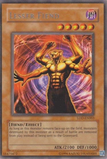 Lesser Fiend Legacy of Darkness (Worldwide English) Yu-Gi-Oh! card