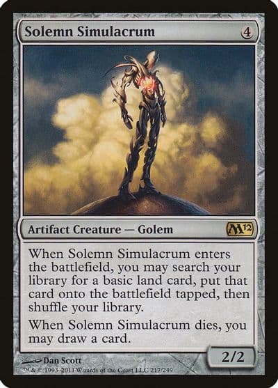 Solemn Simulacrum Magic 2012 (M12) Magic card