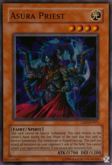Asura Priest Legacy of Darkness (Worldwide English) Yu-Gi-Oh! card
