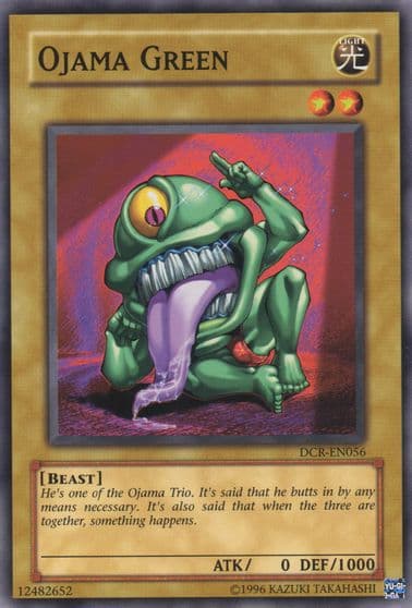 Ojama Green Dark Crisis (Worldwide English) Yu-Gi-Oh! card