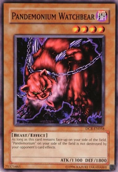 Pandemonium Watchbear Dark Crisis (Worldwide English) Yu-Gi-Oh! card