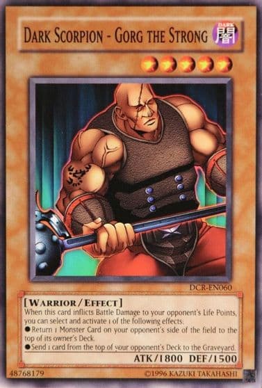 Dark Scorpion Gorg the Strong Dark Crisis (Worldwide English) Yu-Gi-Oh! card