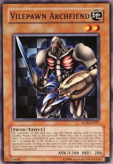 Vilepawn Archfiend Dark Crisis (Worldwide English) Yu-Gi-Oh! card