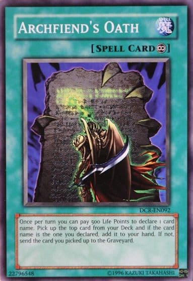 Archfiends Oath Dark Crisis (Worldwide English) Yu-Gi-Oh! card