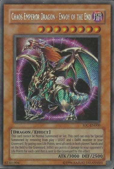 Chaos Emperor Dragon Envoy of the End Invasion of Chaos (Worldwide English) Yu-Gi-Oh! card