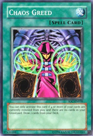 Chaos Greed Invasion of Chaos (Worldwide English) Yu-Gi-Oh! card