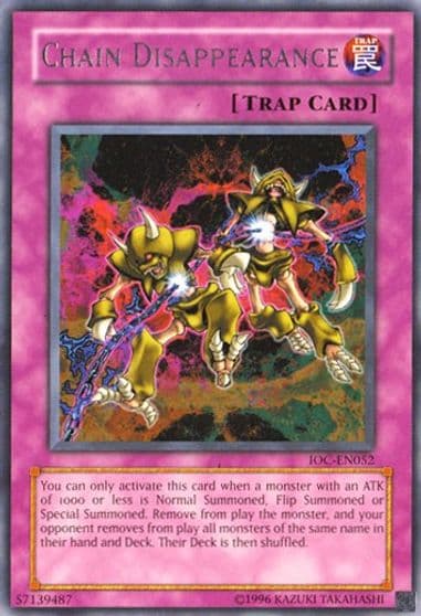 Chain Disappearance Invasion of Chaos (Worldwide English) Yu-Gi-Oh! card