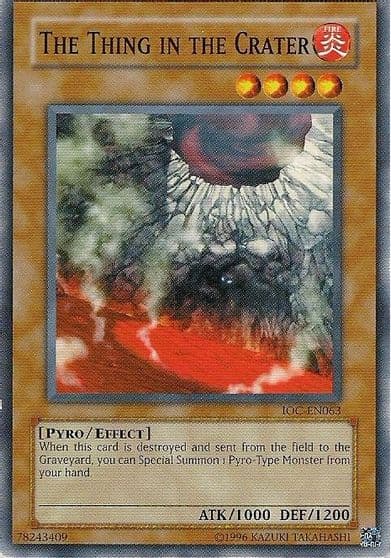 The Thing in the Crater Invasion of Chaos (Worldwide English) Yu-Gi-Oh! card