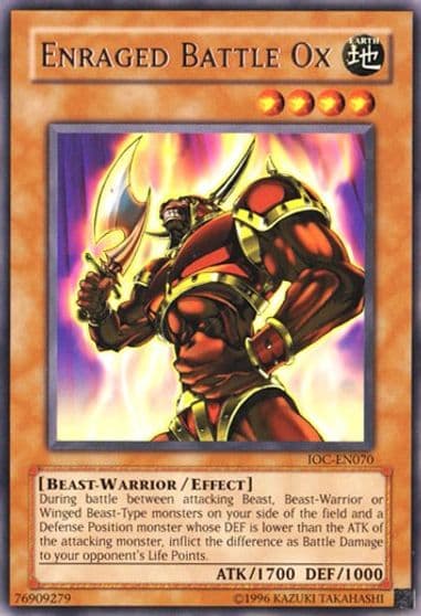 Enraged Battle Ox Invasion of Chaos (Worldwide English) Yu-Gi-Oh! card