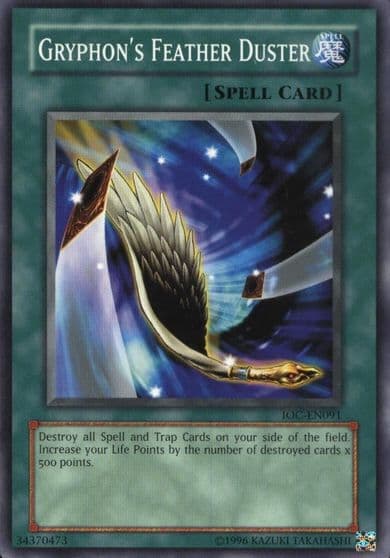 Gryphons Feather Duster Invasion of Chaos (Worldwide English) Yu-Gi-Oh! card