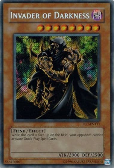 Invader of Darkness Invasion of Chaos (Worldwide English) Yu-Gi-Oh! card