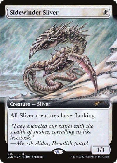 Sidewinder Sliver Extended Art Secret Lair Drop Series Magic card
