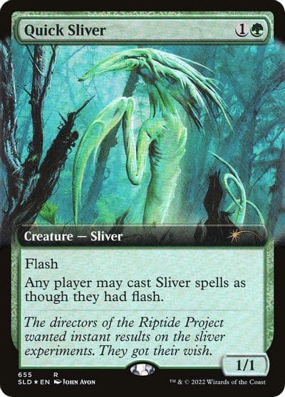 Quick Sliver Extended Art Secret Lair Drop Series Magic card