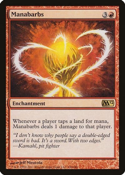 Manabarbs Magic 2012 (M12) Magic card