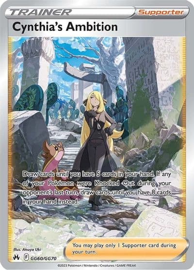 Cynthia's Ambition SWSH: Crown Zenith: Galarian Gallery Pokemon card