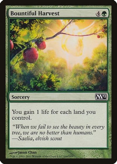 Bountiful Harvest Magic 2012 (M12) Magic card