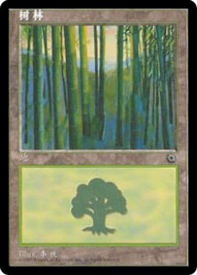 Forest CS Alternate Art 214s Portal Magic card