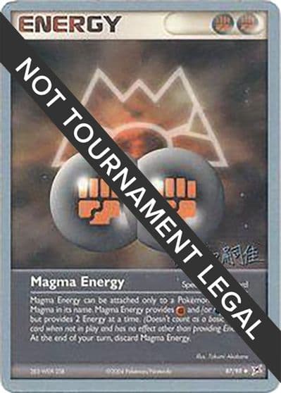 Magma Energy - 2004 (Tsuguyoshi Yamato) World Championship Decks Pokemon card