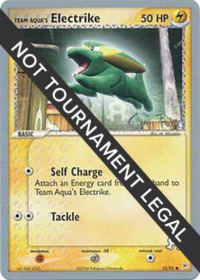 Team Aqua's Electrike - 2004 (Chris Fulop) World Championship Decks Pokemon card