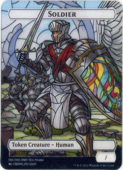 Soldier Token SEA Exclusive Dominaria United Magic card