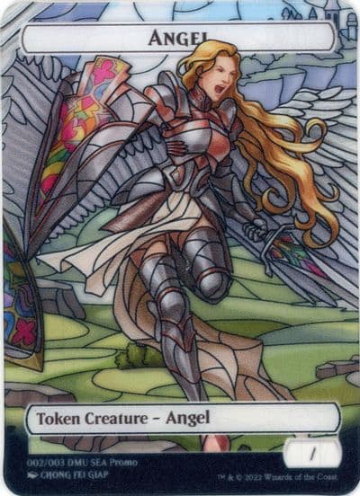Angel Token SEA Exclusive Dominaria United Magic card