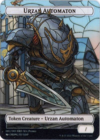 Urzan Automaton Token SEA Exclusive The Brothers' War Magic card