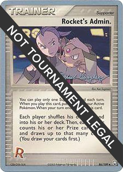 Rocket's Admin. - 2005 (Michael Gonzalez) World Championship Decks Pokemon card
