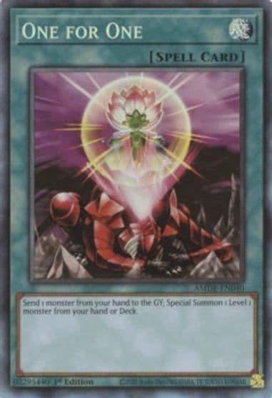 One for One CR Amazing Defenders Yu-Gi-Oh! card